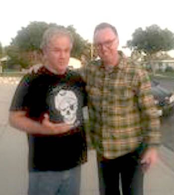 Taking a break with Carl Sonny Leyland
