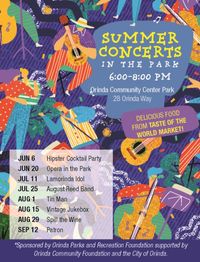 Orinda Summer Concerts in the Park 2024