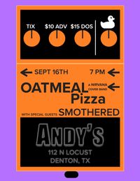 Oatmeal Pizza and Smothered