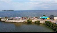 Public Scene by the boats and waters edge