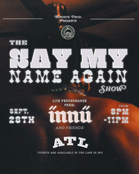 (VIP) Bonzeye Experience: The Say My Name Again Show + Meet & Greet