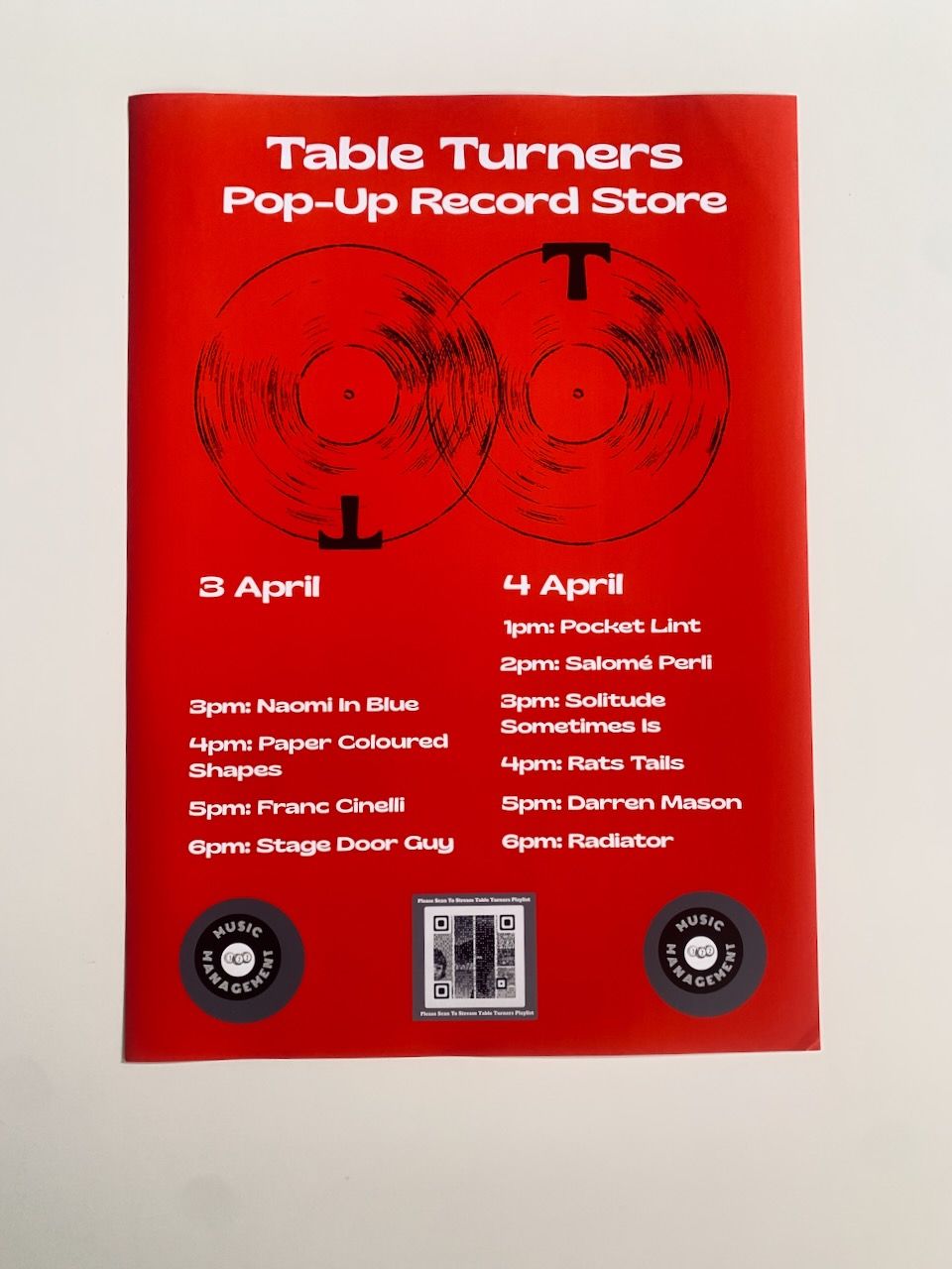 Table Turners Live Poster