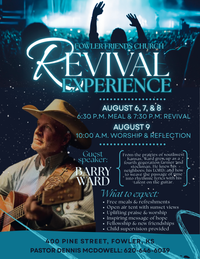 Barry Ward Guest Speaker -  Revival Experience & Worship Reflection