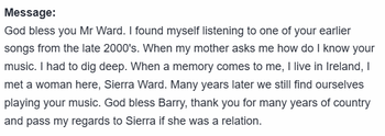 This is a message we received...Such a God-wink! - Ireland 2026
