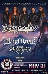 Glory For Salvation Tour W/ Rhapsody of fire, Wind Rose, Seven Kingdoms, Neanderthal Jones
