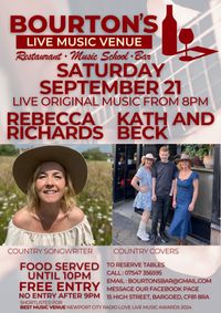Rebecca Richards at Bourton's Live Music Cafe Bar