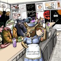 Should You Tip a Cow Waitress? by Mossfyre