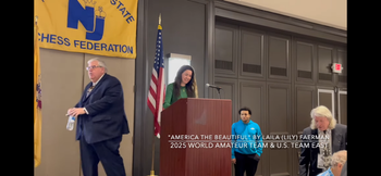 Singing "America the Beautiful" at the Amateur Team East 2024 (Parsippany, NJ)
