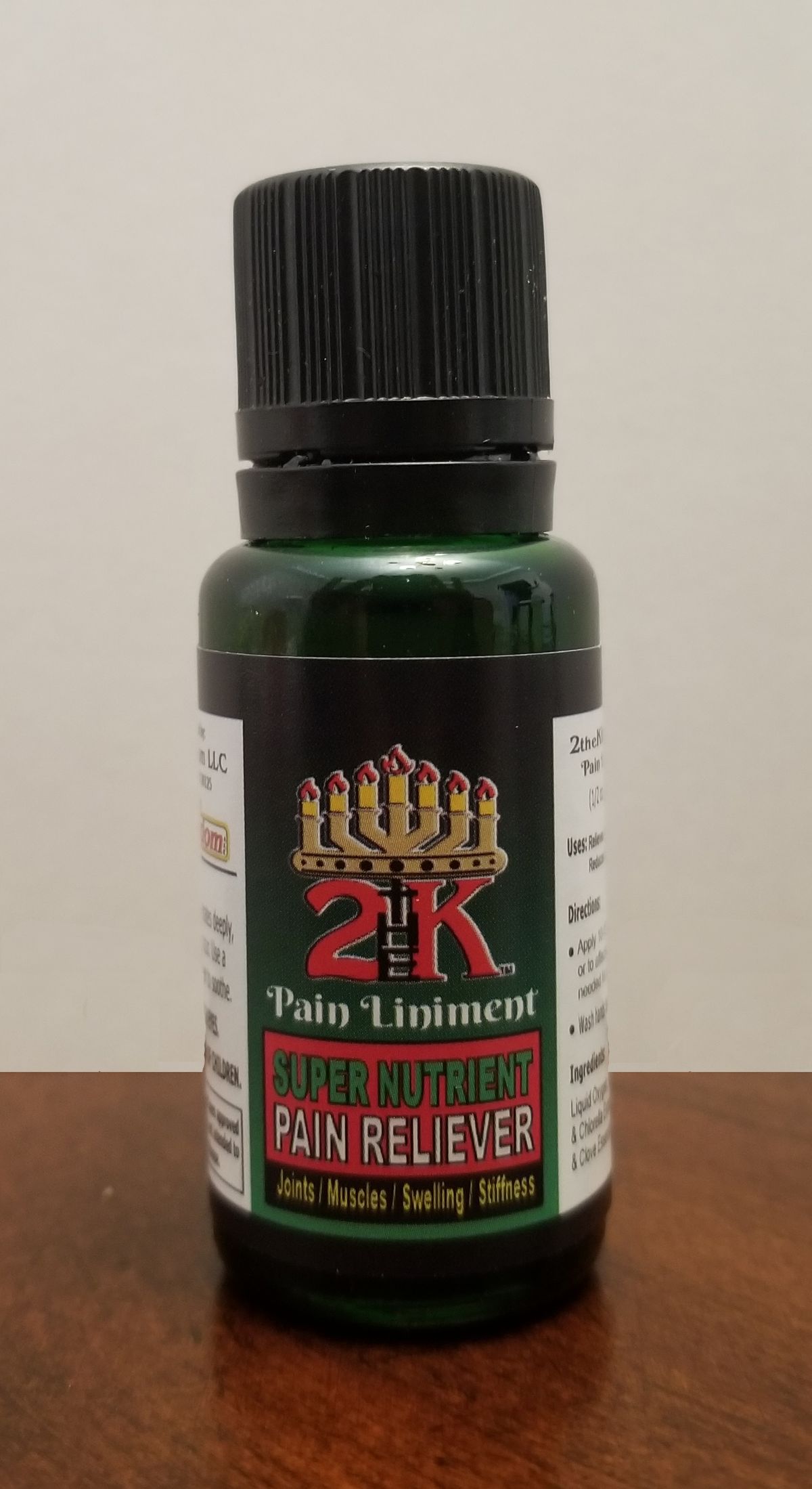 2K - Super Nutrient Pain Reliever - 1/2 oz. (15 ml) Dropper Bottle