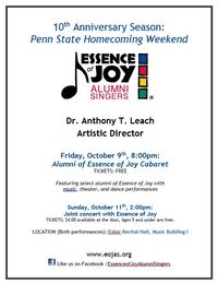 Featured Performer in Alumni of Essence of Joy Cabaret