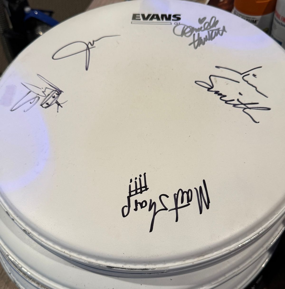Autographed Drum Heads!!!