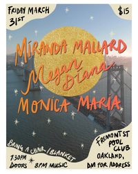 Miranda Mallard trio with Megan Diana & Monica Maria
