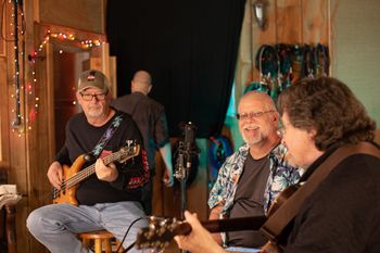 Working on an acoustic version of "Calm Before the Storm" (Photo © William McFadden)
