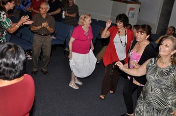 Jeanne Mazurek, And V. Leaf & The Shoresh David dancers having a great time!
