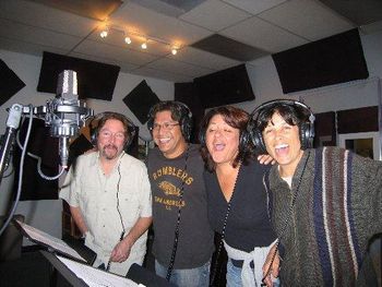 AHHH our family in the L-rd, Kevin Millar, Chuck Estrada, Lola Estrada & Lori Jordan. Chuck also did our album artwork!
