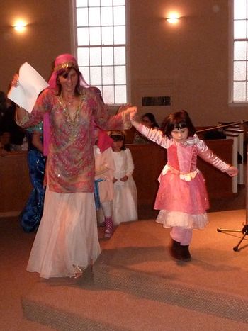 Deborah (mamma) and Emily... or Esther & Esther Purim 2011
