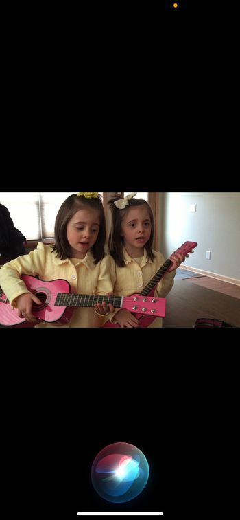 The twins first guitars

