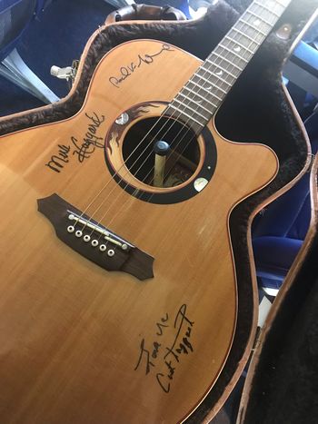 "Merle Haggard signed it, Taggart marked it before he passed on.... my mama made a living with it... that's my guitar"
