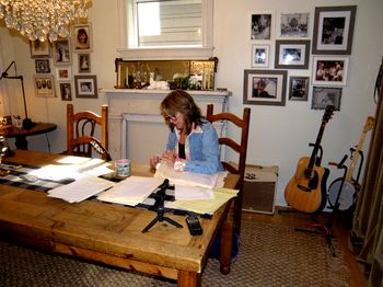 Organizing & Collaborating on Kevin's songs & poems

