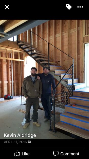 Kevin & Mark building stairs!
