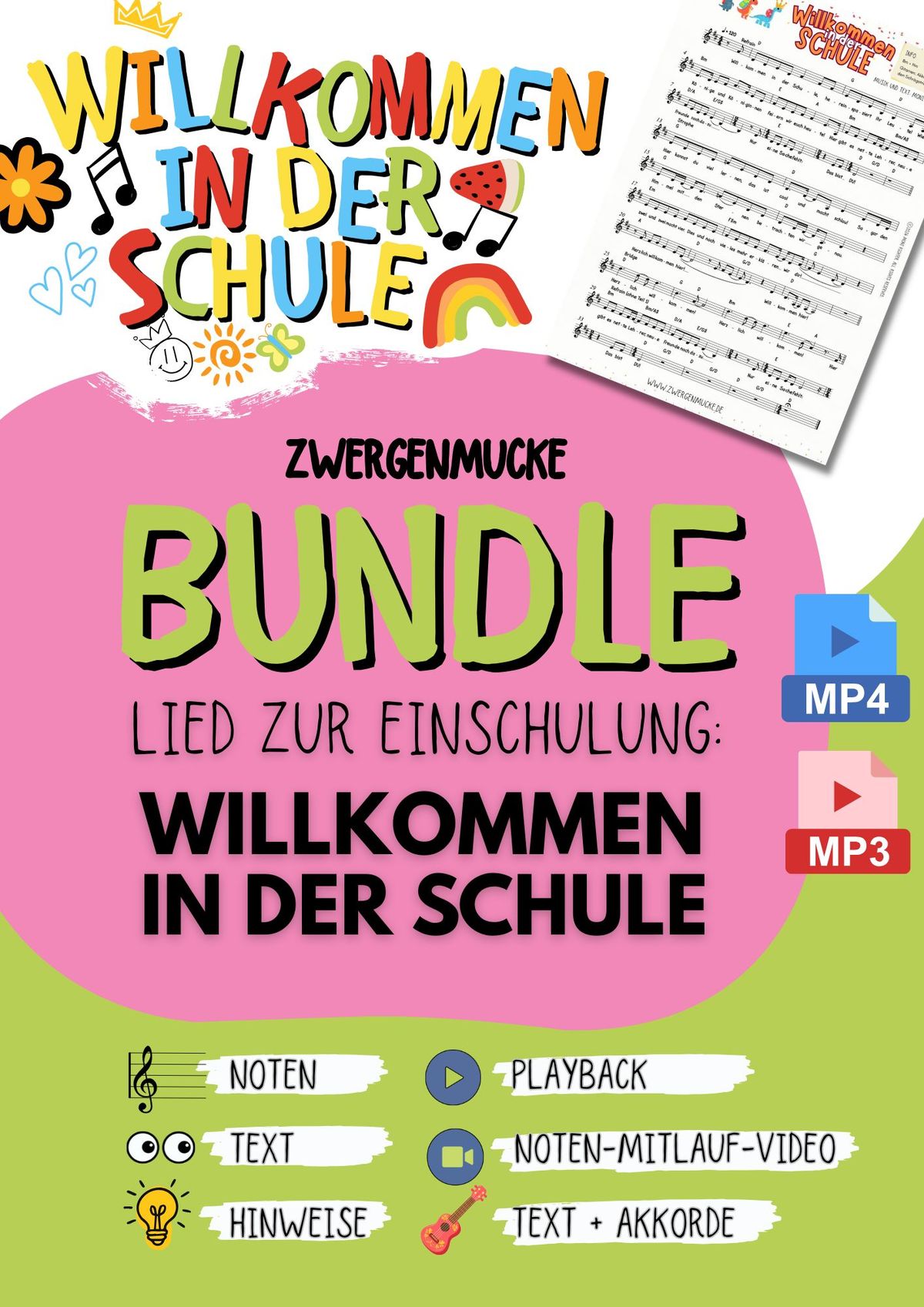 Musikpaket Willkommen in der Schule 
