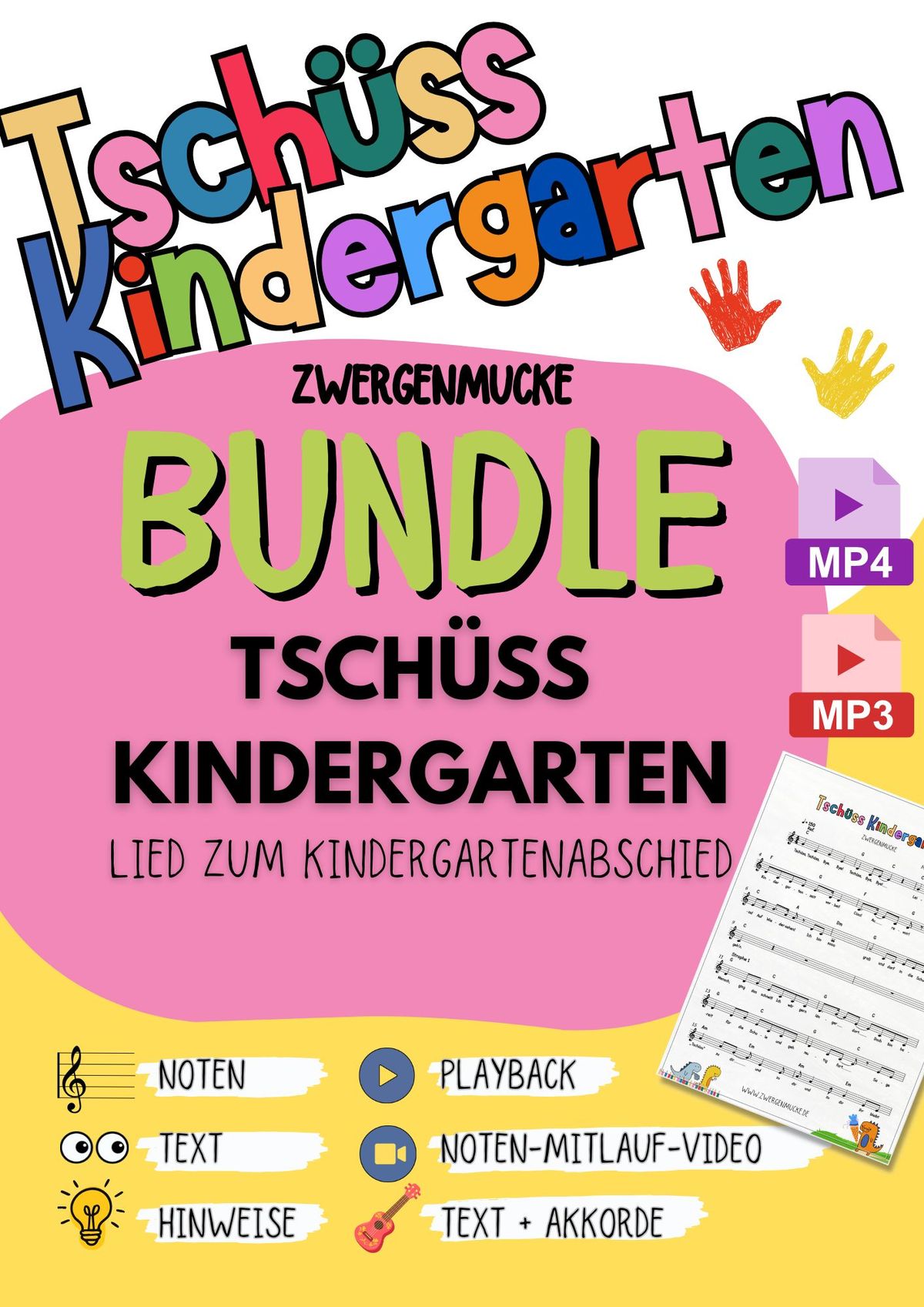Musikpaket Tschüss Kindergarten