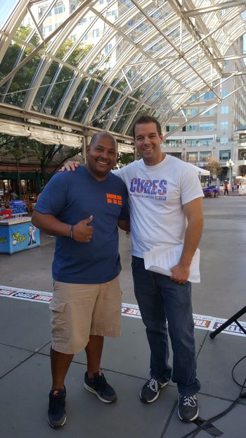 Co-hosting Crohns & Colitis with Tom  Roussey From ABC7
