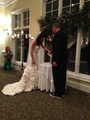 Cake cutting at Bahr Wedding.

