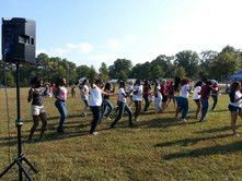 Thoma Dale high School Tailgate homecoming party.
