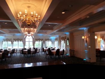 Dinner at the willow oaks country club.
