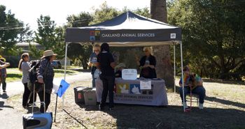 Oakland Animal Services tent.
