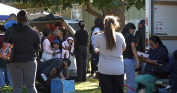 Families showing up.
