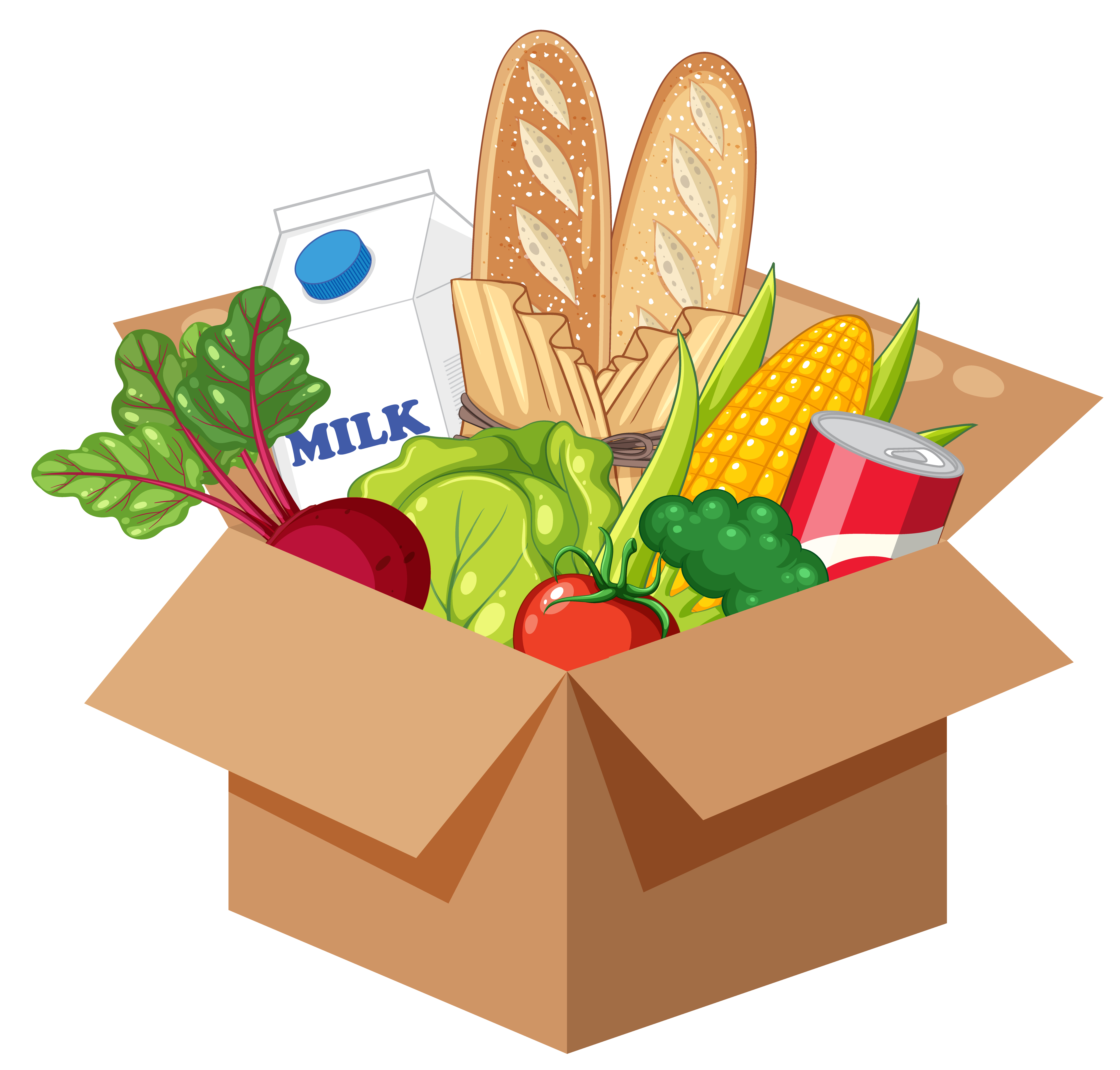 Food Box Drawing