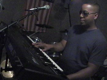 Good friend and former jam mate Carl Davis on the keys
