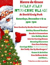 Sean B and DC at Havre de Grace's "Holly Jolly Interactive Village" 