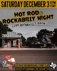 Hot Rod & Rockabilly Night with music by The Lochness Rockers