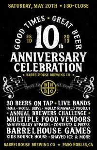 Barrelhouse Paso Robles’ Anniversary Party