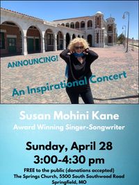 Susan Mohini Kane Inspirational Concert