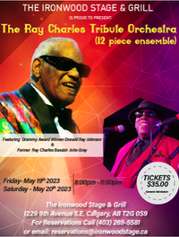 Ray Charles Tribute w/ Donald Ray Johnson