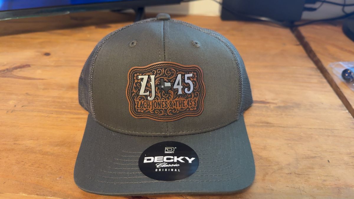 Trucker Hat-  Tri-Color Acrylic Patch