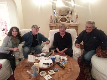 Writing songs with Phil Everly and AJ Masters.
Phil and Planet Swan had just finished writing a great one just before AJ and I showed up.
