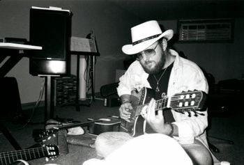 Buster B Jones recording at my place in Montreal.
