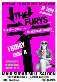 SoCal show with The Legendary Swagger, The Furys and The Seagulls