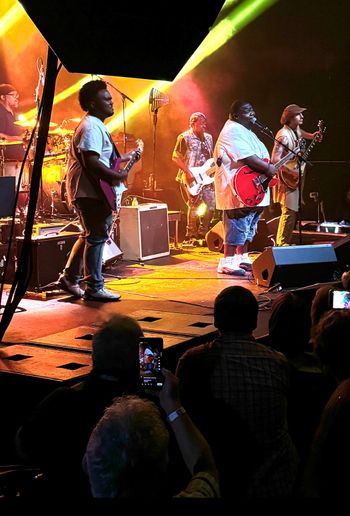 On stage performing with his mentor  KingFish
