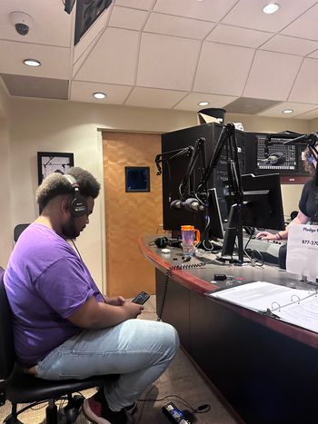 The Giftt at WSGE Radio for his first radio interview
