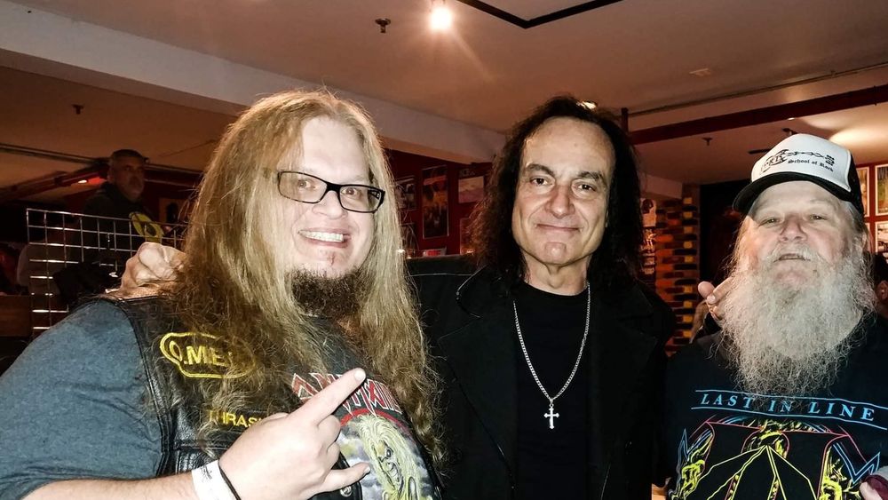 Dr. OMEB in the studio with Vinny Appice, drummer for Black Sabbath and Dio