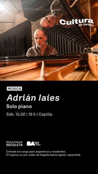 Adrian Iaies Solo Piano en C. C. Recoleta