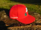 FIRE RED WORLDWIDE BALL CAP