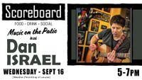 Dan Israel plays solo for a happy hour show from 5 pm to 7 pm at the Scoreboard Bar & Grill in Minnetonka