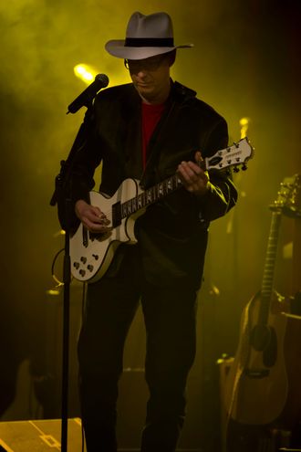 A little blues slide guitar